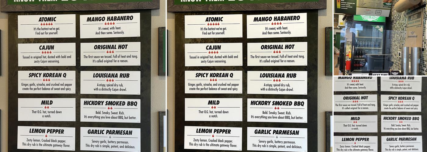 Wingstop Menu