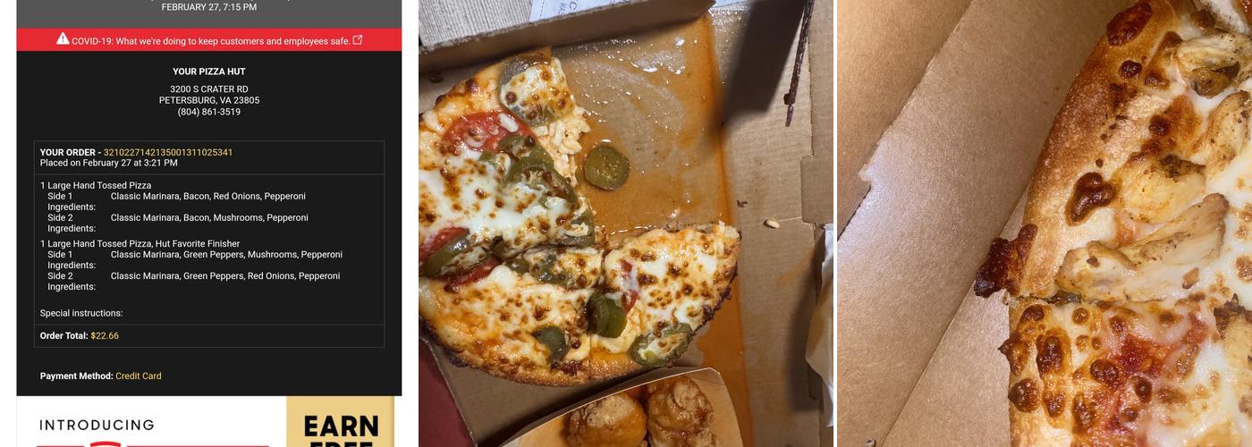 Pizza Hut Menu