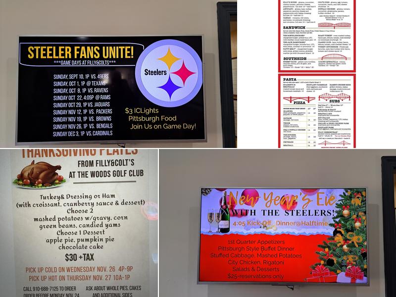 Filly & Colts Menu