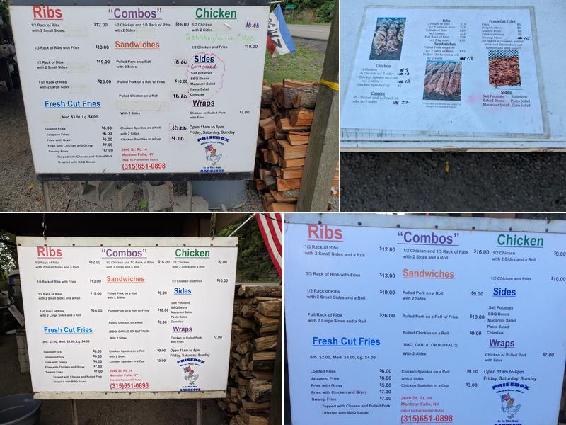 PriseBox BBQ Menu