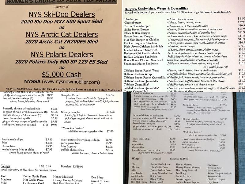 Kasoag Lake Park and campground. Menu