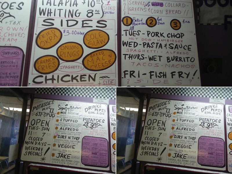 Potatoes Plus 2 Menu