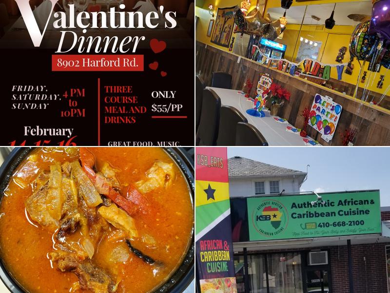KSB African and Caribbean Cuisine Menu
