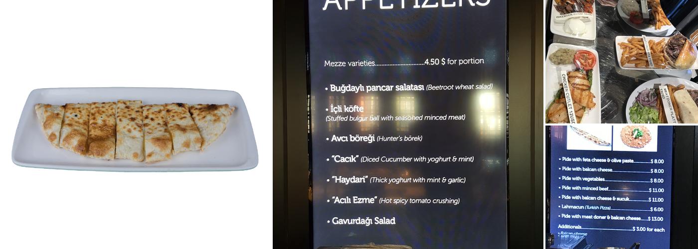 DCA Cafe Menu