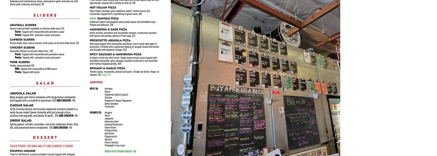 MacLeod Ale Brewing Co. Menu