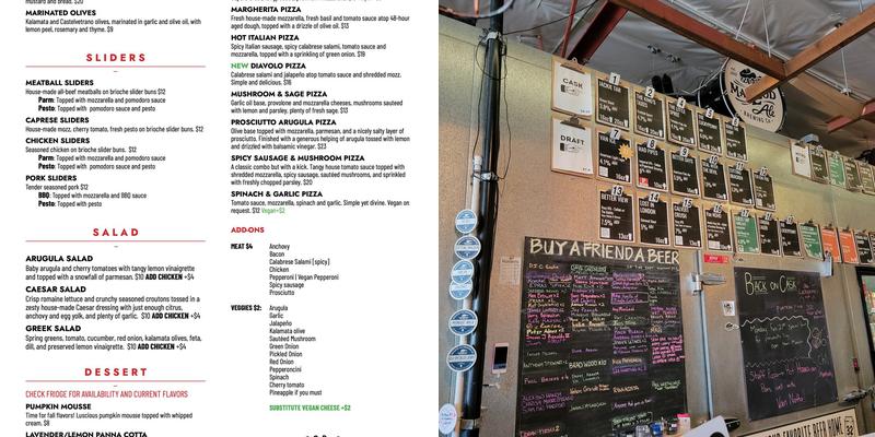 MacLeod Ale Brewing Co. Menu