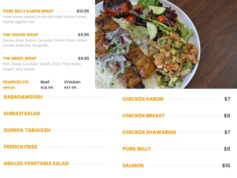 Eagle Rock Kabob Menu