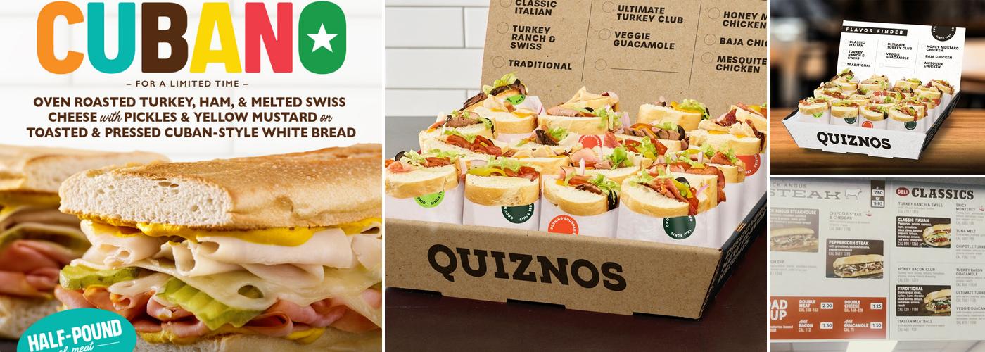 Quiznos Menu