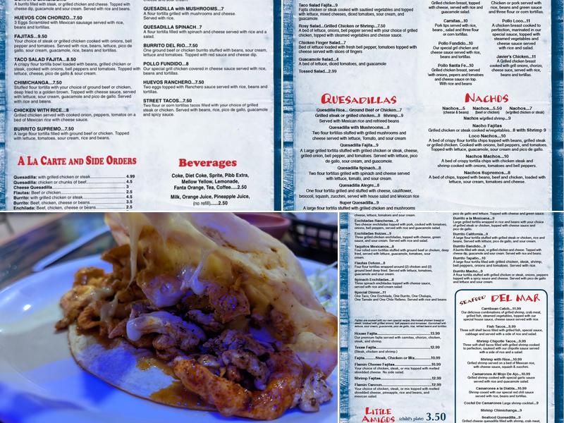 Mango's Cantina & Grill Menu
