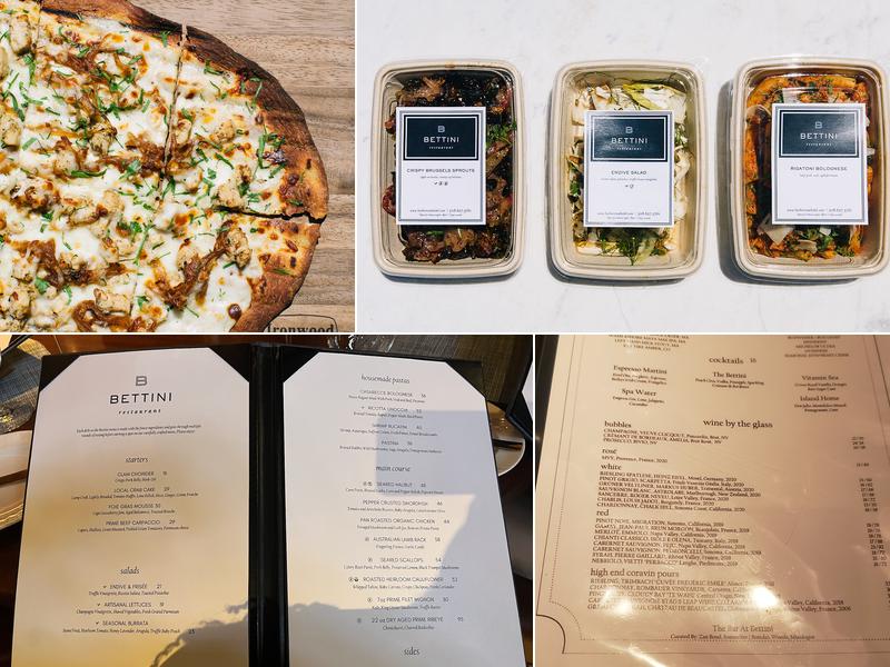 Bettini Restaurant Menu