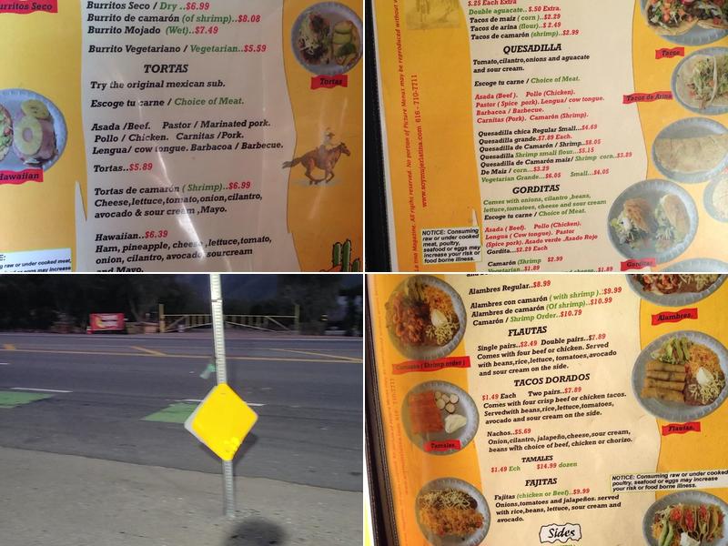 Tacos el caporal piru Menu