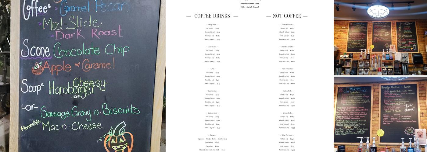 Jilly Beans Too Menu