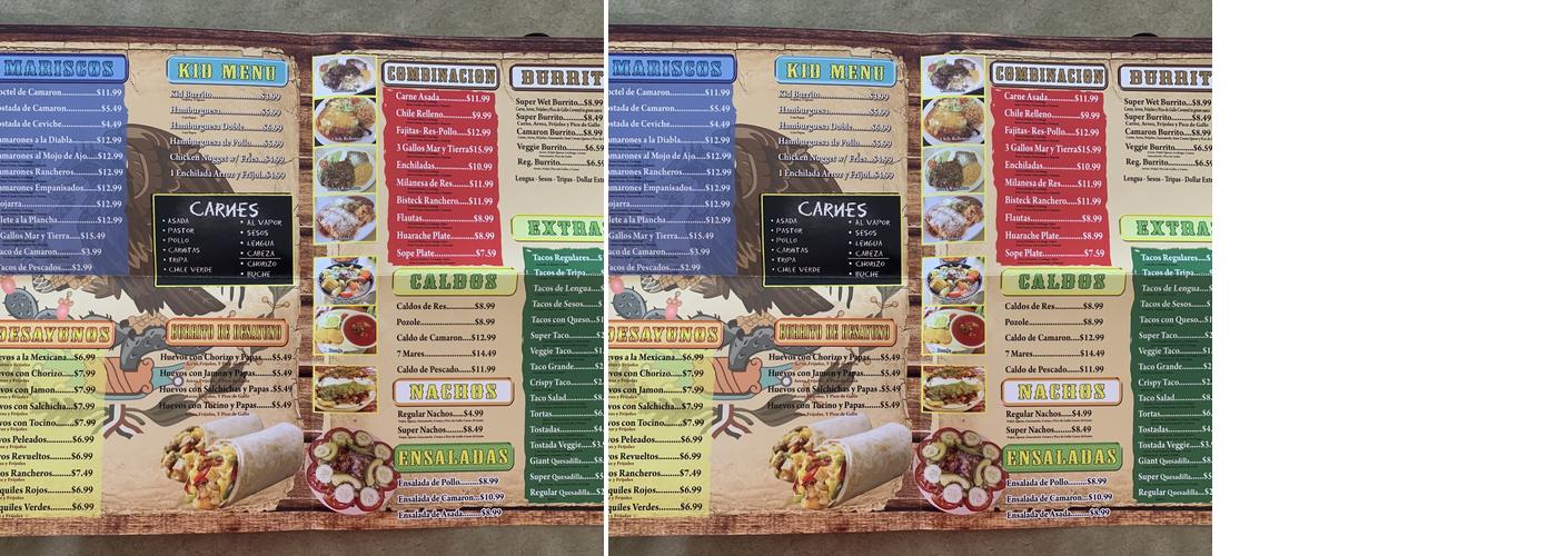 Taqueria 3 Gallos Menu