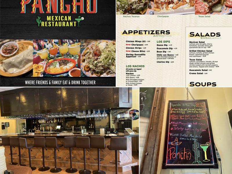 Pancho Mexican Restaurant Vinton Menu