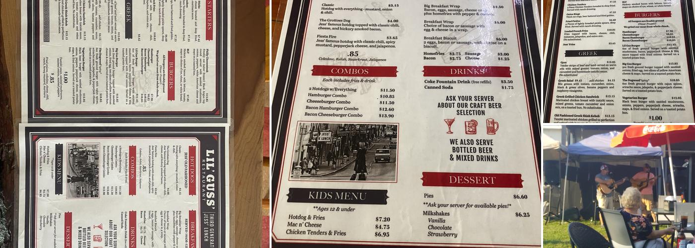 Lil Gus's Menu