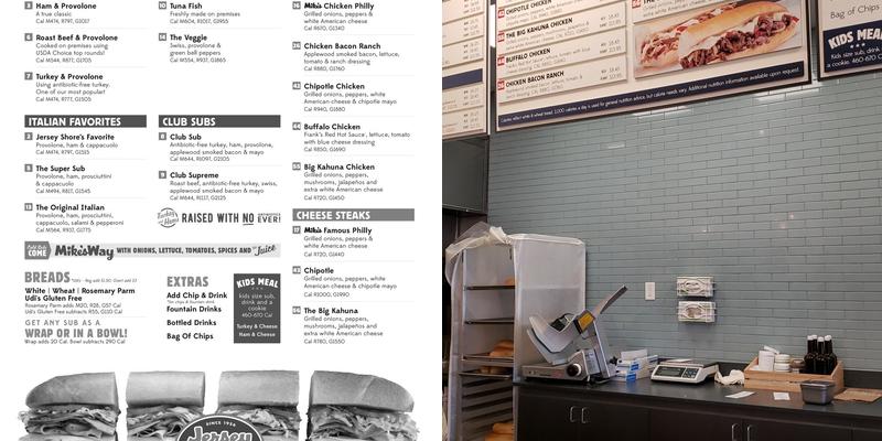 Jersey Mike's Subs Menu