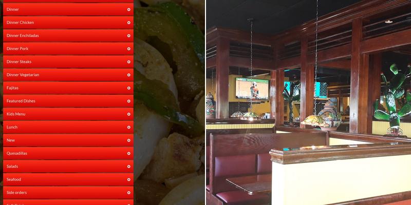 El Nopal Cold Spring Menu