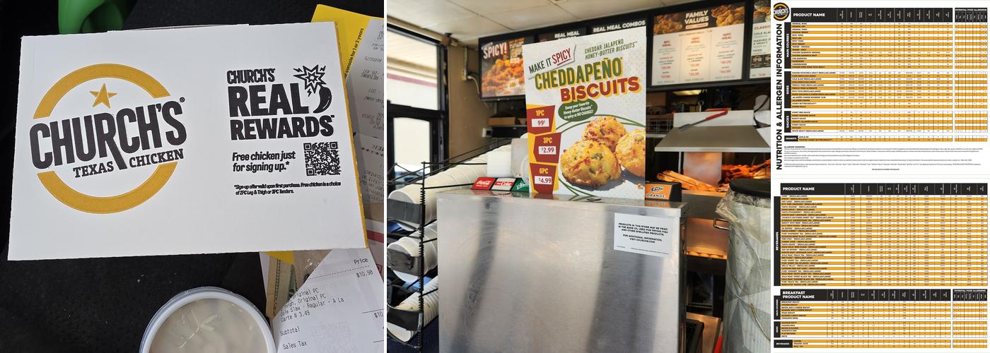 Church's Texas Chicken Menu