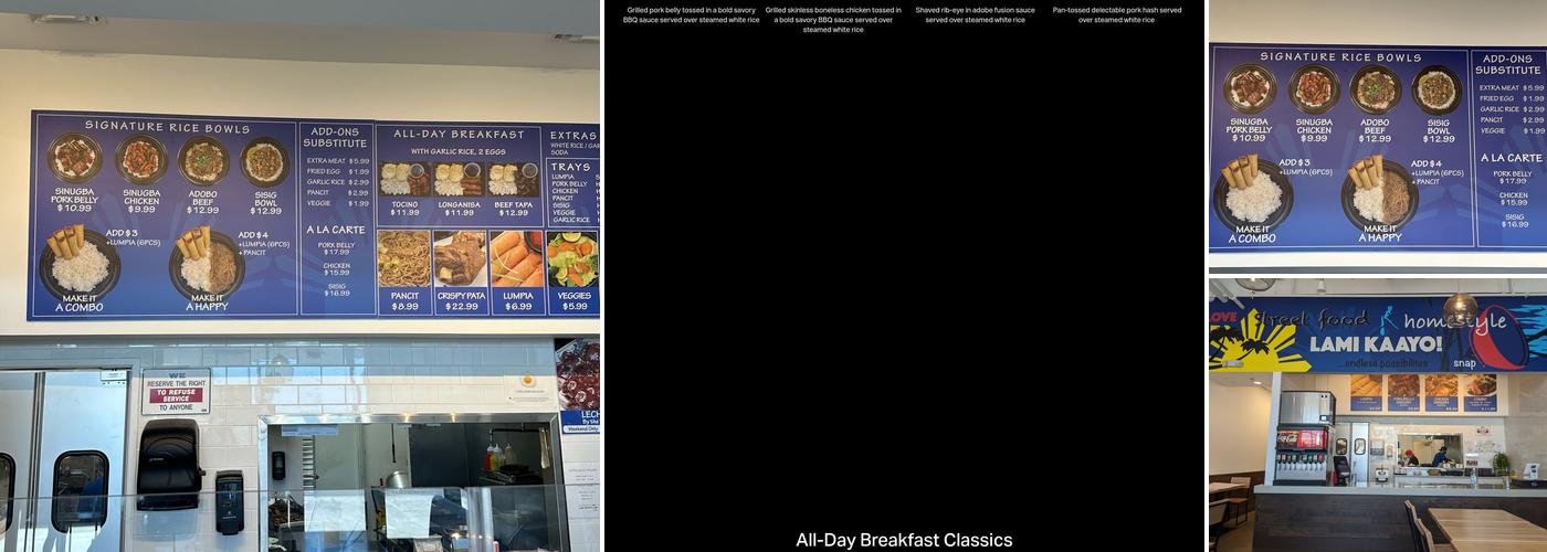 Oming's Kitchen Blue Diamond Menu