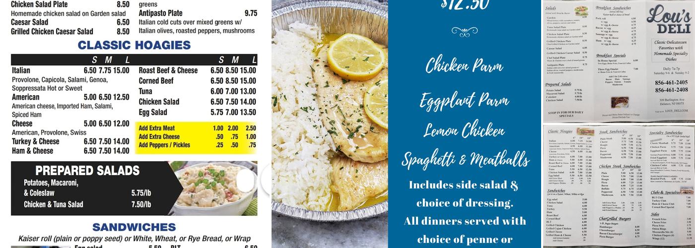 Lou's Deli Menu