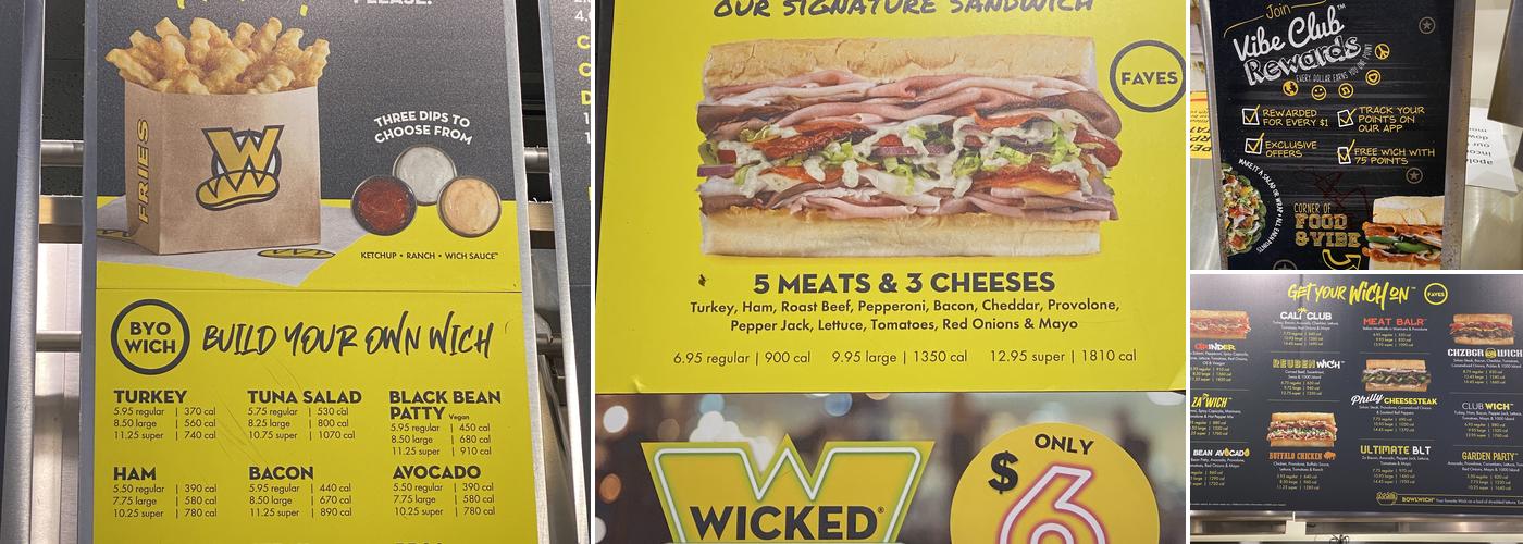 Which Wich Superior Sandwiches Menu