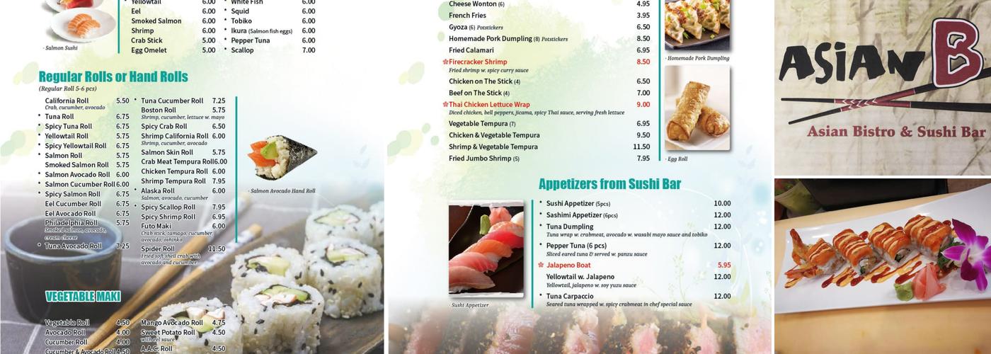 W & Z Asian Bistro & Sushi Bar Menu