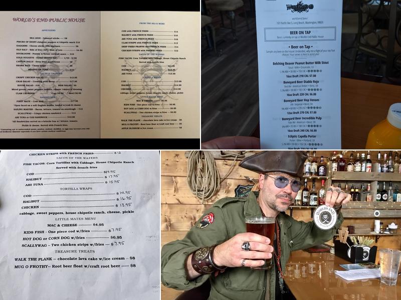 Worlds End Public House Menu