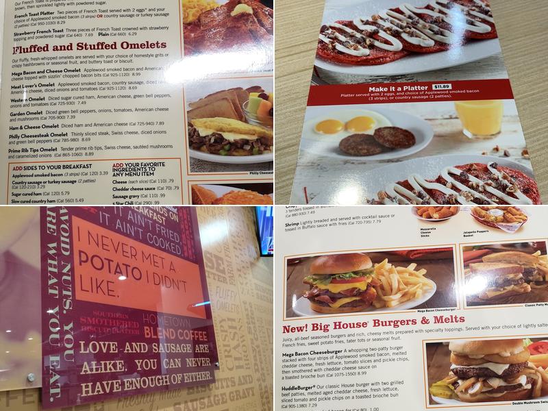 Huddle House Menu
