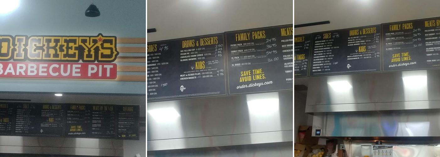 Dickey's Barbecue Pit Menu