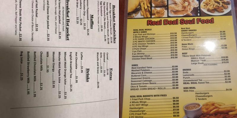 JJ's kountry kitchen Menu