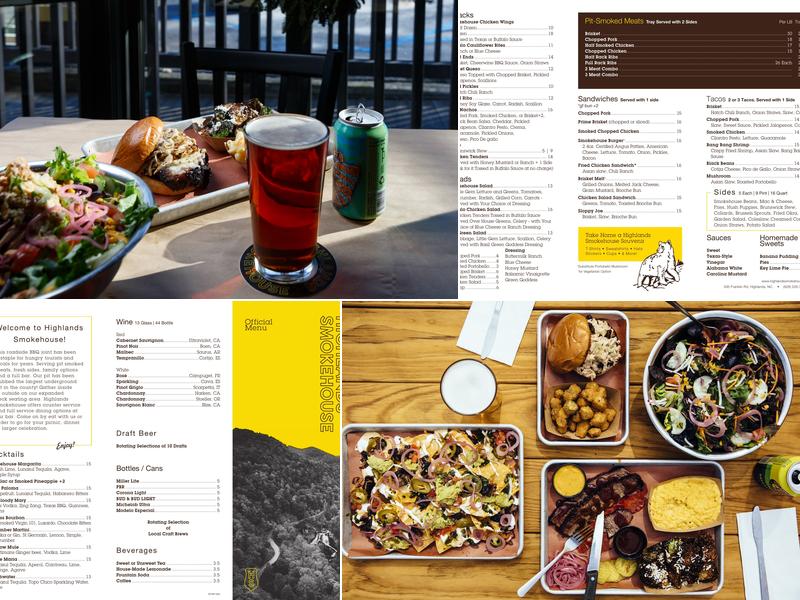 Highlands Smokehouse Menu