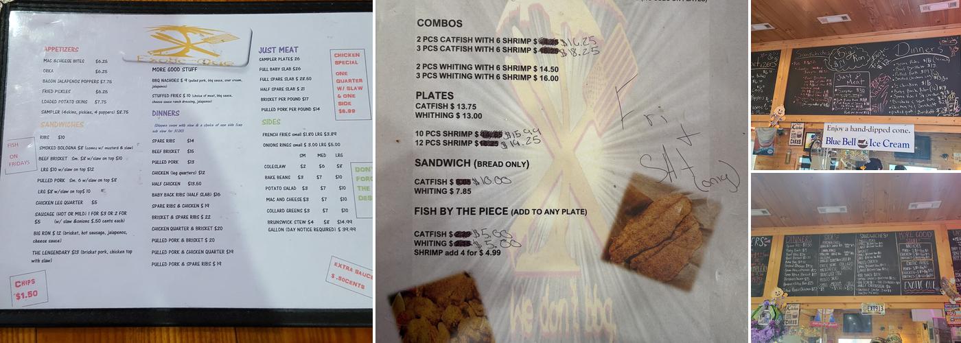 Exotic Que Menu