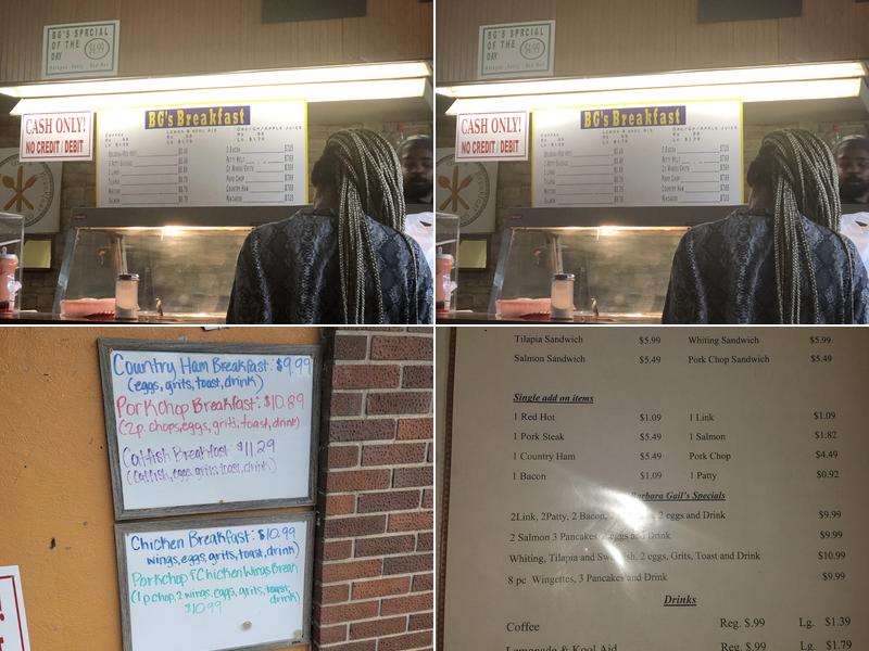 Barbara Gail Neighborhood Grille Menu