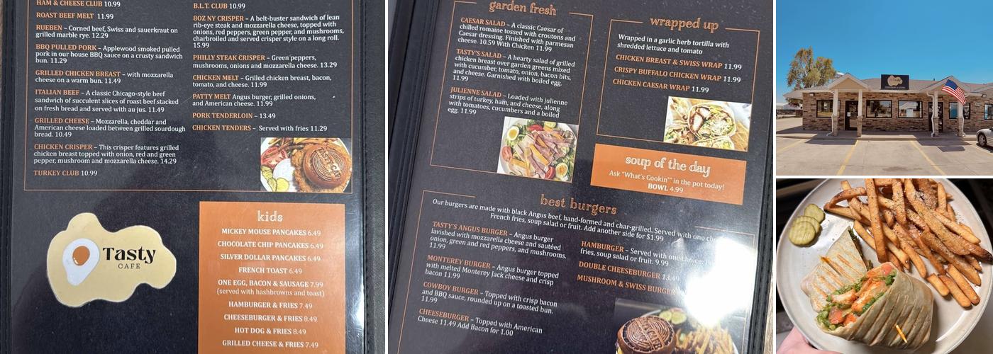 Tasty Cafe Menu