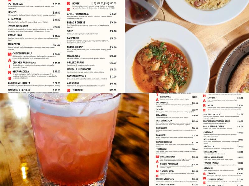 Union Kitchen + Cocktails Menu