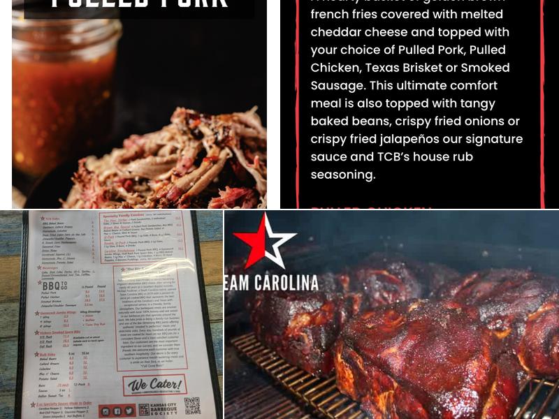 Team Carolina Real Pit BBQ Menu