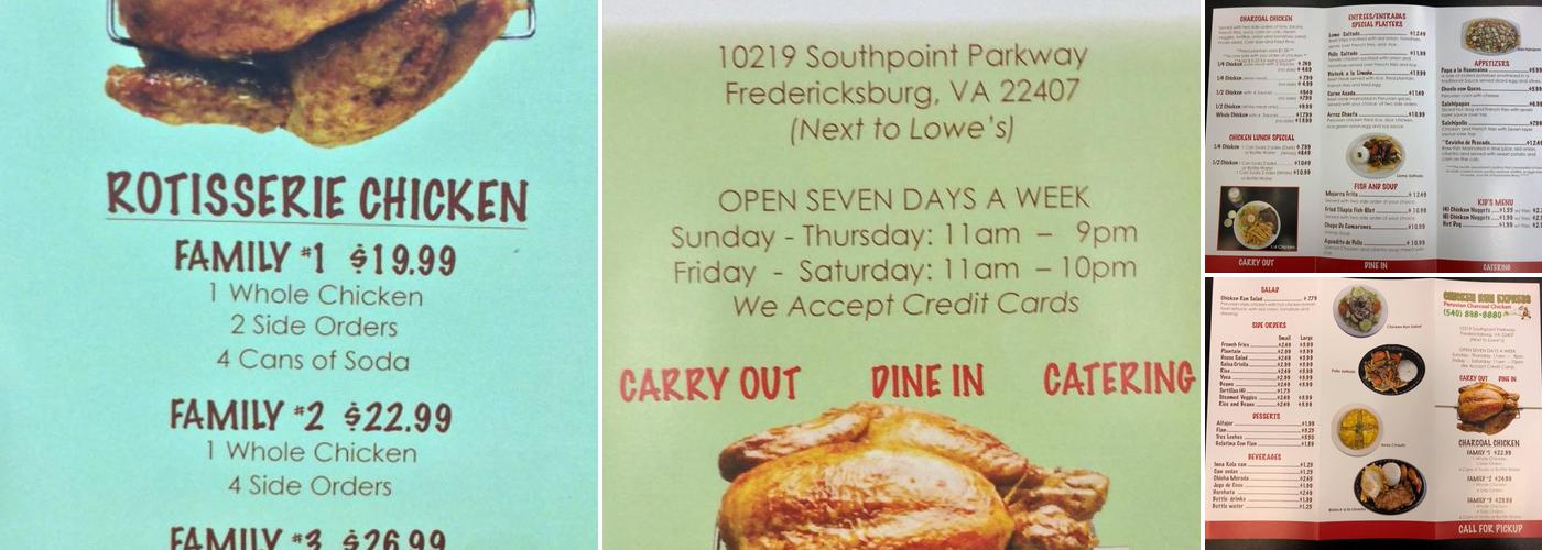 Chicken Run Express Menu