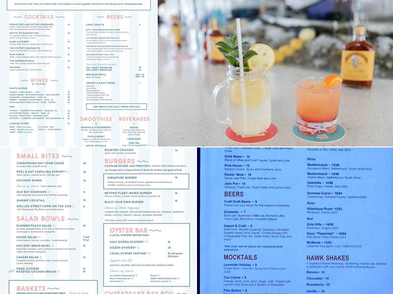 Fish Hawk Oyster Bar Menu
