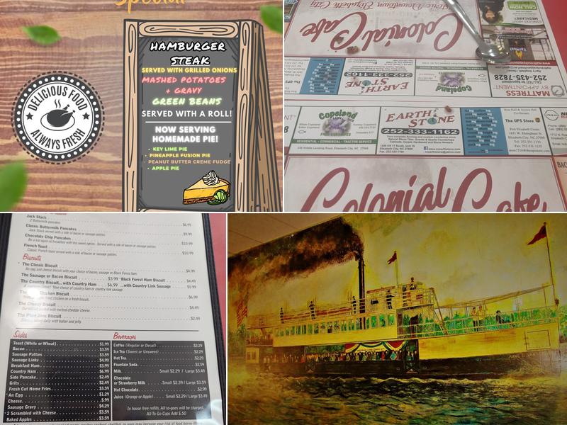 Colonial Cafe Menu