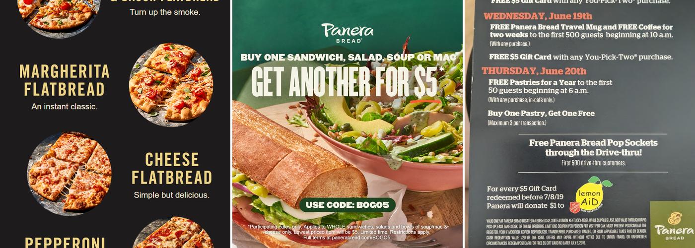 Panera Bread Menu