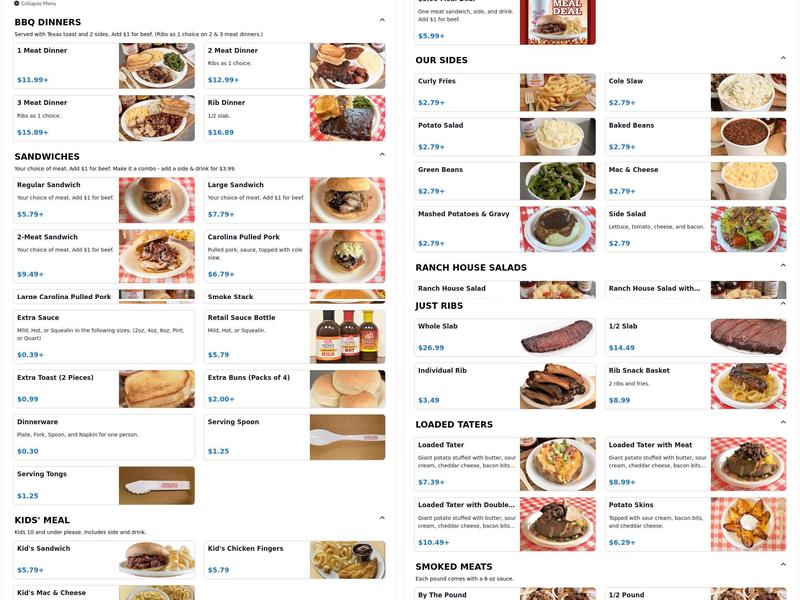 Hog Wild Pit Bar-B-Q Menu