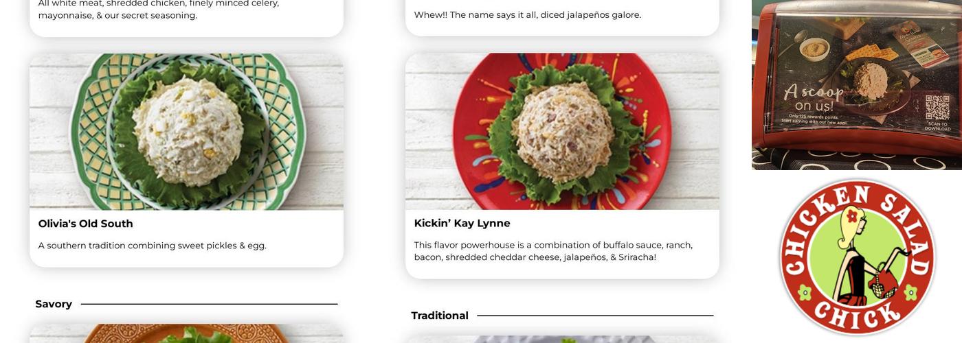Chicken Salad Chick Menu