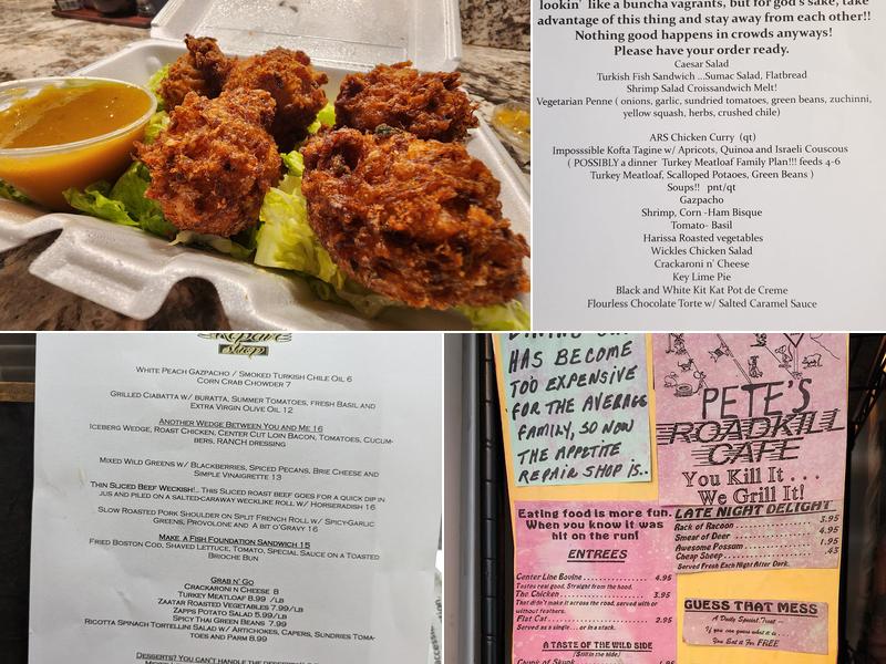 Appetite Repair Shop Menu