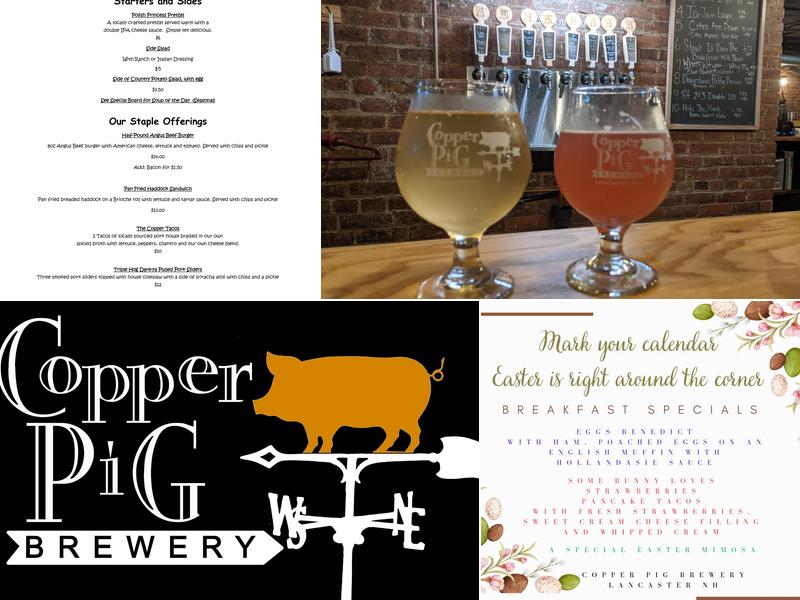 Copper Pig Brewery Menu