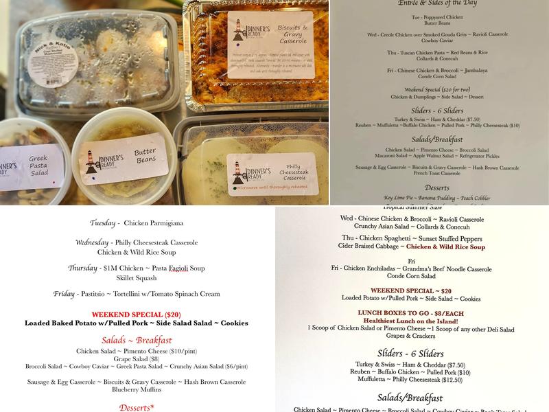 Dinner’s Ready Menu