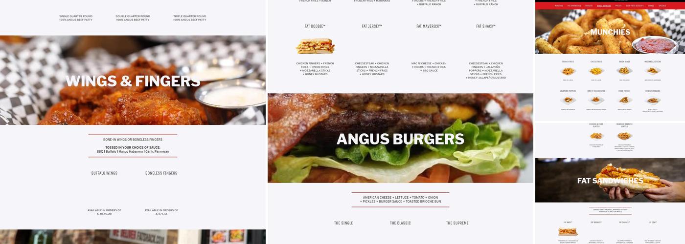 Fat Shack Menu