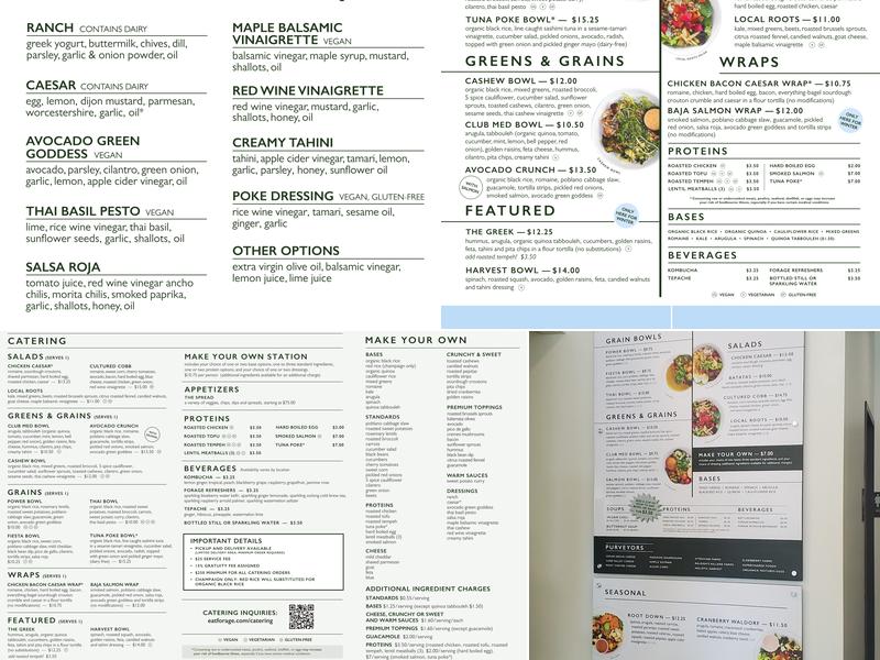 Forage Kitchen Menu