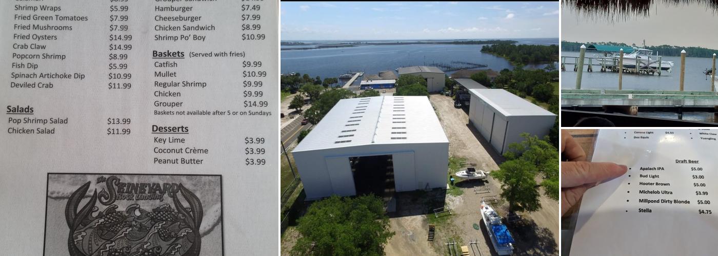 Rock Landing Marina Menu