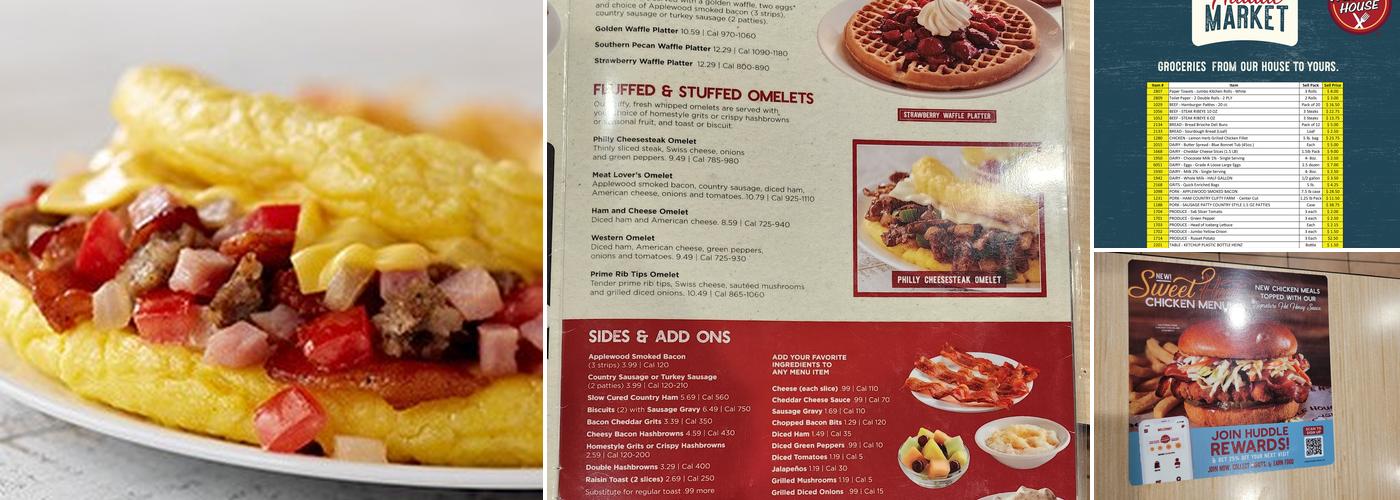 Huddle House Menu