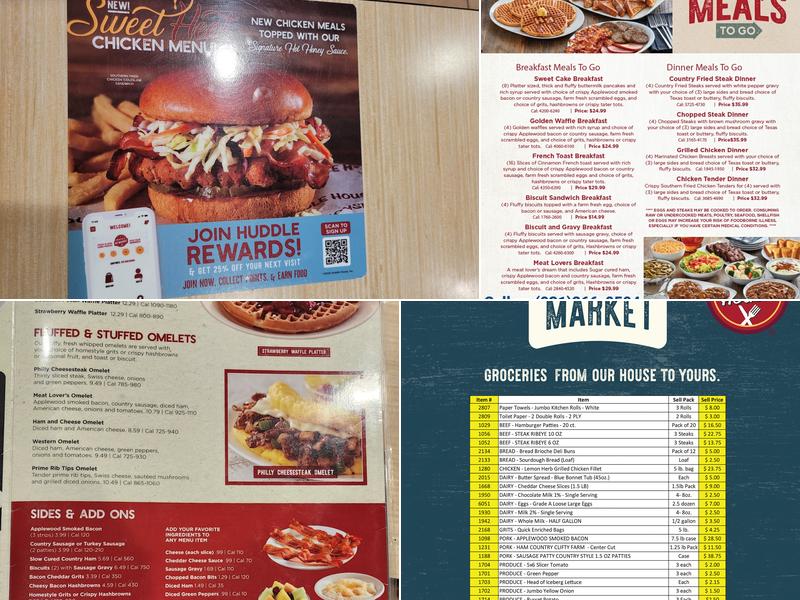 Huddle House Menu
